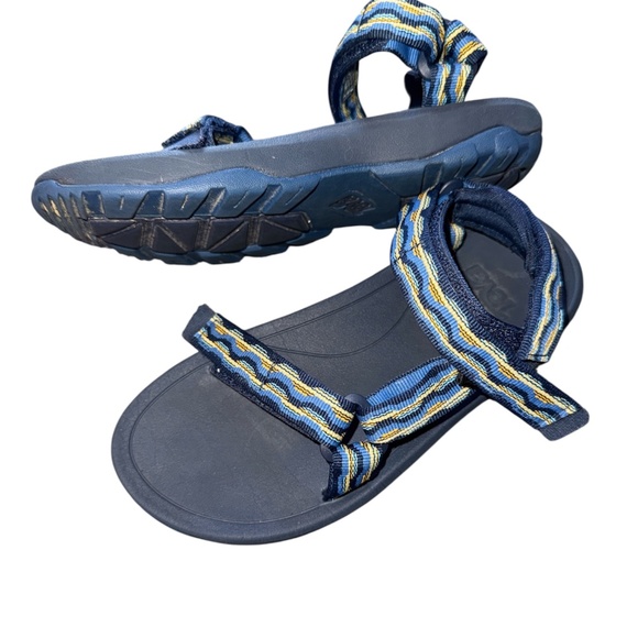 TEVA Hiking Sandals For Kids, Blue Sz 2, Everyday Wear Walking Shoes - Picture 1 of 8
